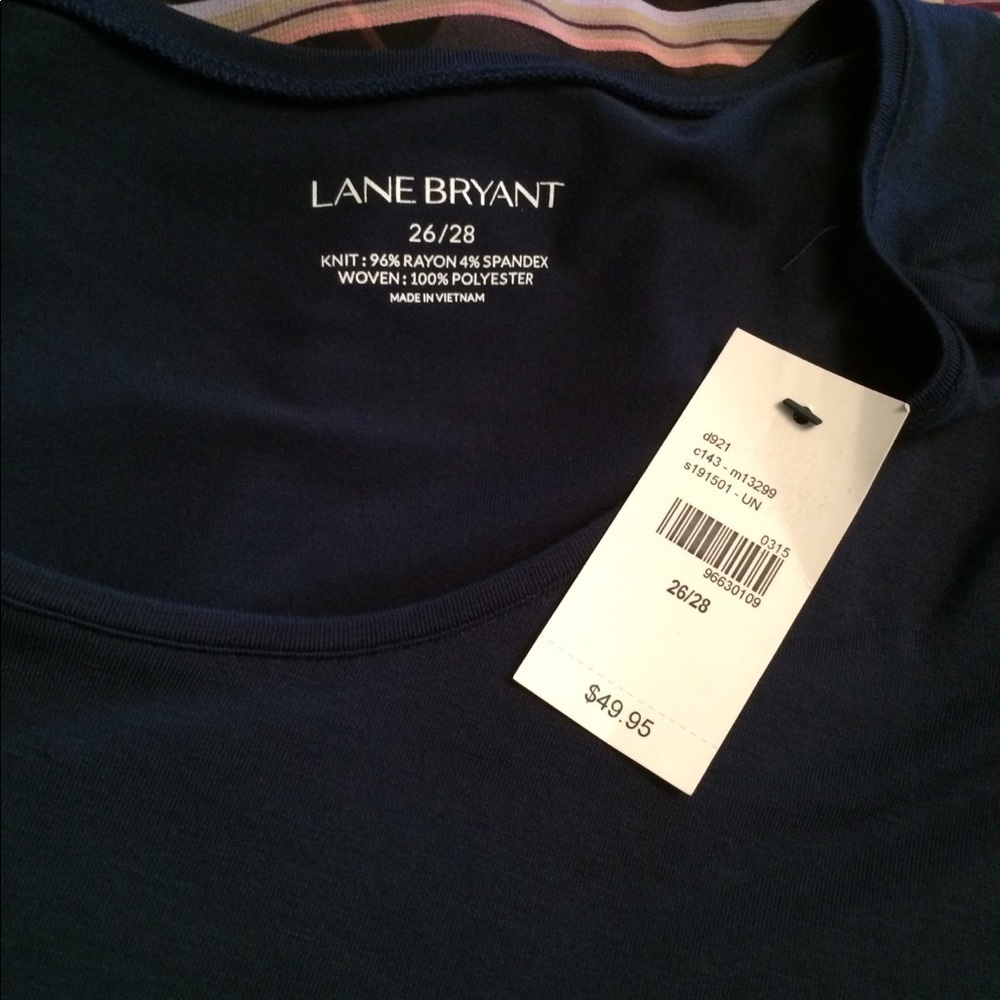 Lane Bryant Knit/Sheer Tunic NWT - Picture 3 of 4